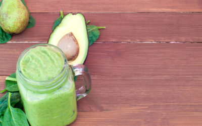 Smoothie spinazie, peer en avocado