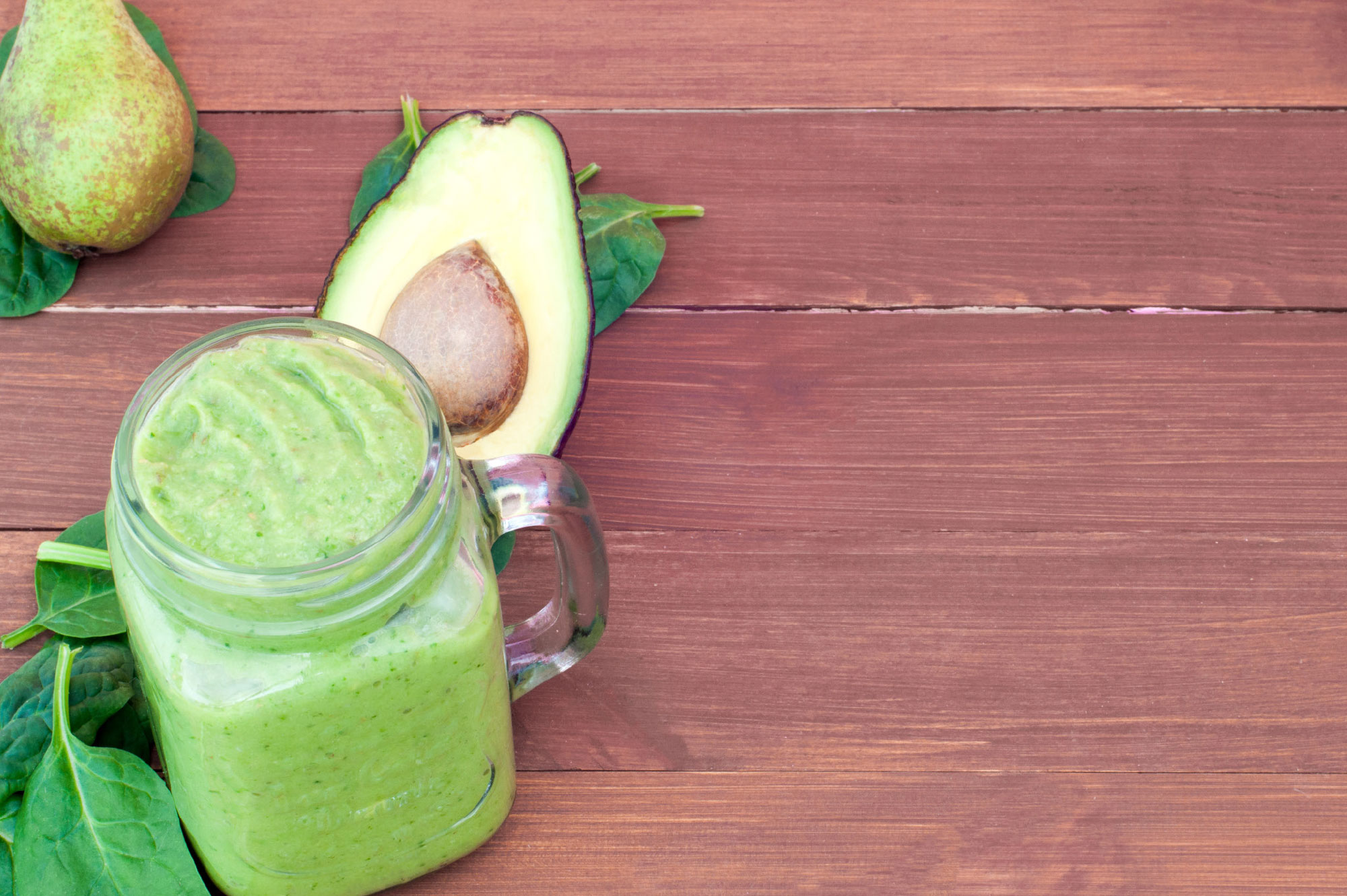 Recept smoothie spinazie peer avocado | Bedrijfscatering | De Groene Artisanen