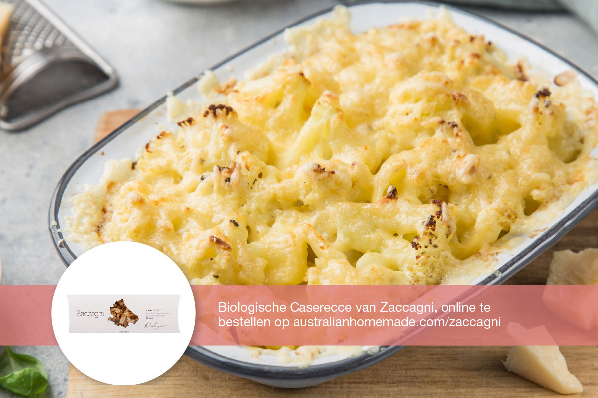 Gegratineerde bloemkool met citroen en parmezaan DGA bedrijfscatering vegetarische recepten