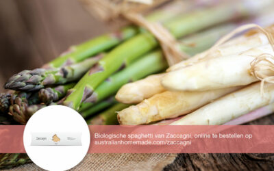 Spaghetti met asperges en geitenkaas saus