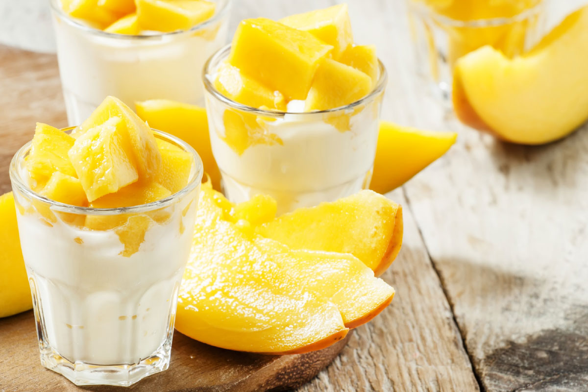 Ontbijt-Maandrecepten Quinoa pudding met mango | DGA Bedrijfscatering
