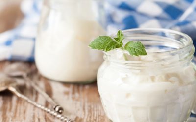 Dikke kefir met munt